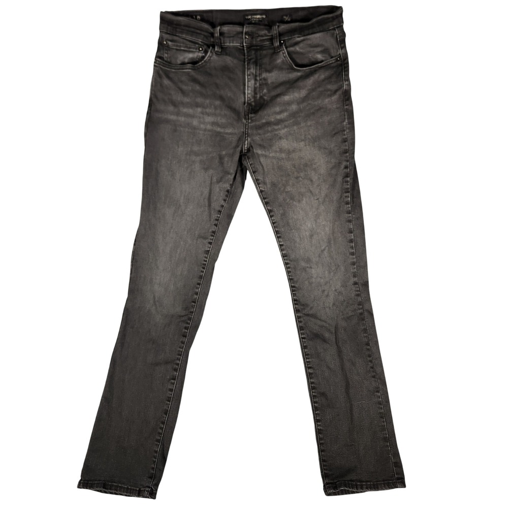 Lucky Brand 410 Athletic Straight Jeans Mens 32x32 Black Excellent Denim Pants